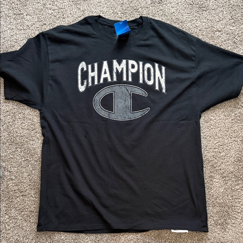 NWT Champion Black Short Sleeve Men's Tee